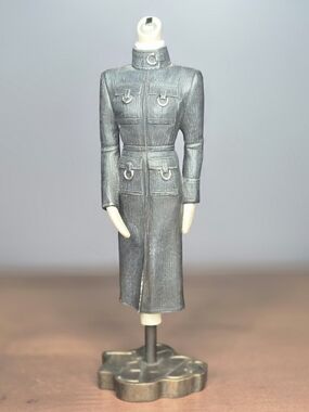 Stacy Bayne Vintage "Illusion" Figurine 1930s Style Post War Industrial Coat